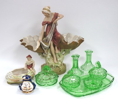 Lot 1184 - Royal Dux Twin Conch Shell Posy Holder circa...