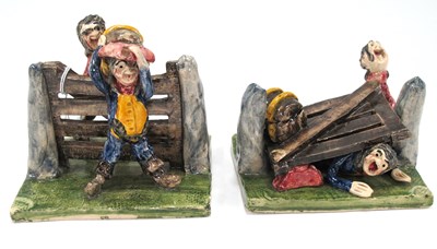 Lot 1278 - Novelty Figure Groups, probably Alan or Will...