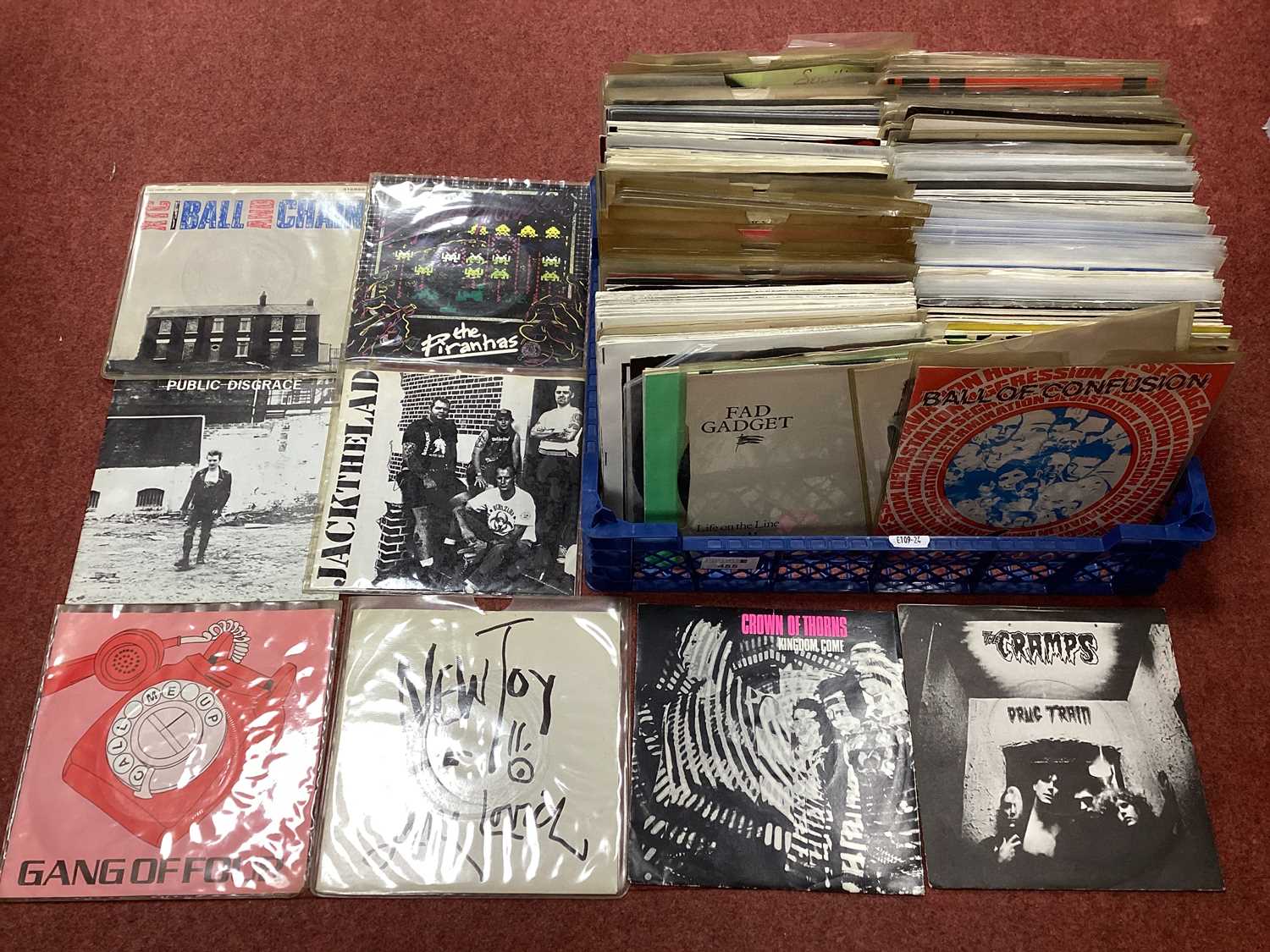 Lot 455 - Punk/New Wave 7" Singles, approximately 150...