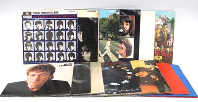 Lot 1356 - The Beatles LPs 'A Hard Days Night' XEX 481 3N,...