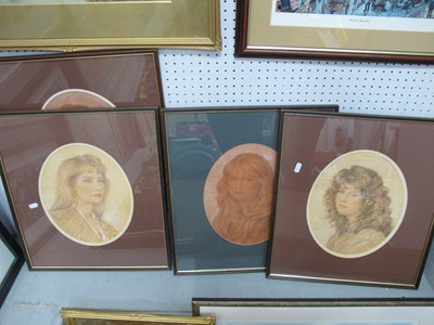 Lot 1474 - Bing Jones (Sheffield Artist) four Portrait...