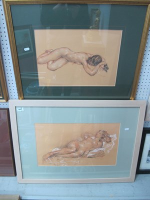 Lot 1476 - Bing Jones (Sheffield Artist) Reclining Female...