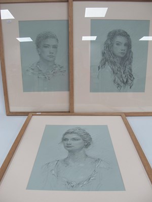 Lot 1503A - Bing Jones (Sheffield Artist) Three Portrait...