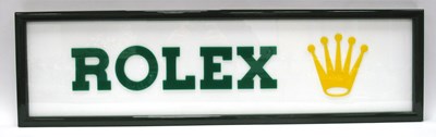 Lot 1357 - A 'Rolex' Shop Display Advertising Sign, 98 x...