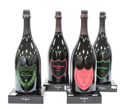 Lot 1426 - Dom Perignon Display Bottles, on branded light-...