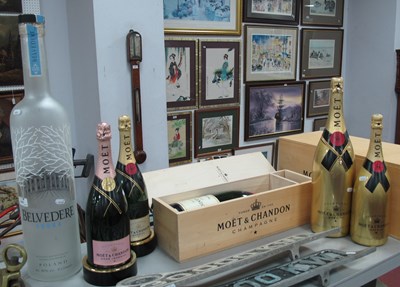 Lot 1431 - Moet and Chandon Display Bottles, three on...