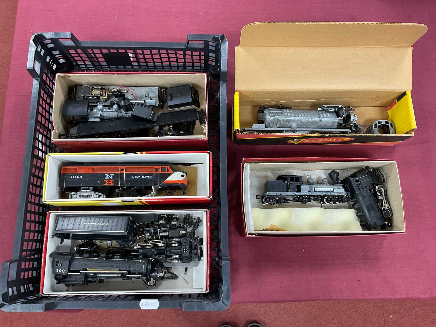 Lot 610 - Six uncompleted and disassembled HO scale
