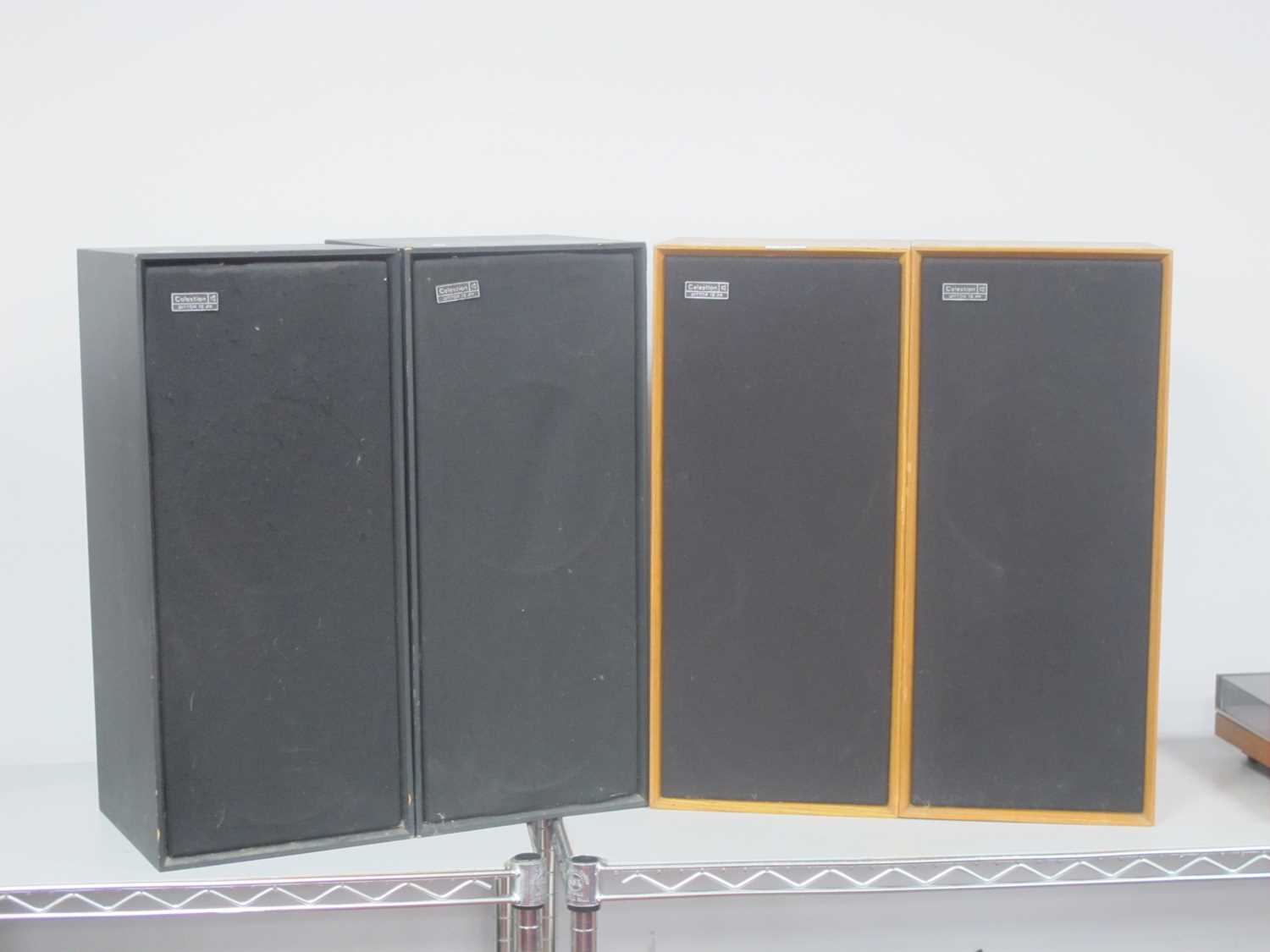 Lot 324 - Two Pairs of Celestion Ditton 15XR Speakers,...