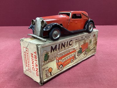 Lot 722 - A Post War Minic Tinplate Clockwork Vauxhall...