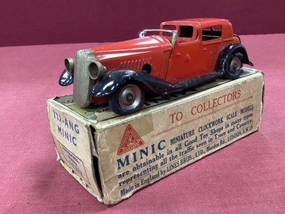 Lot 721 - A Post War Minic Tinplate Clockwork Vauxhall...