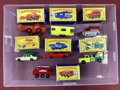 Lot 715 - Seven Regular Wheel Matchbox 1-75 Models,...