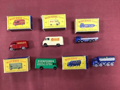 Lot 738 - Five Regular Wheel Matchbox 1-75's, including...