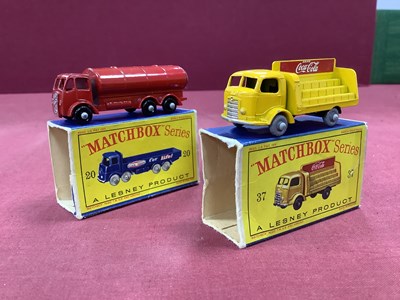 Lot 736 - Matchbox No 37 Coca-Cola Lorry, even load,...