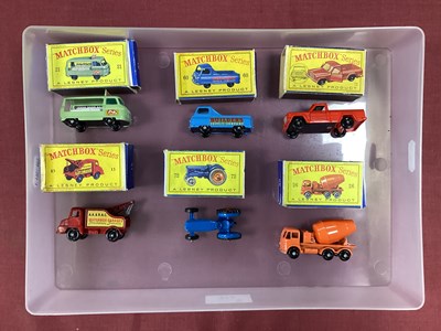 Lot 712 - Six Matchbox Regular Wheel 1-75's, including...