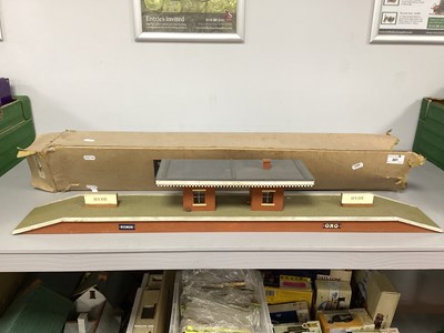 Lot 381 - A Mid XX Century Wooden 'O' Gauge Station By...