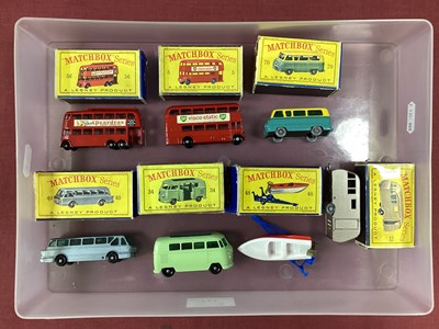 Lot 711 - Seven Matchbox Regular Wheels 1-75's,...