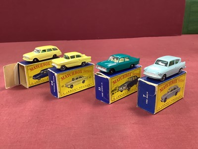 Lot 735 - Four Matchbox Regular Wheel 1-75's, including...