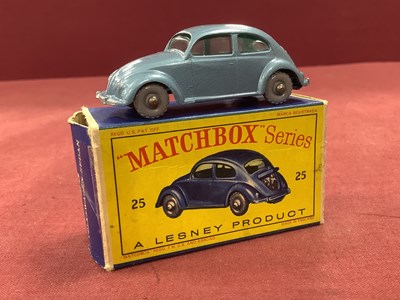 Lot 732 - Matchbox No 25 Volkswagen Sedan, metallic...