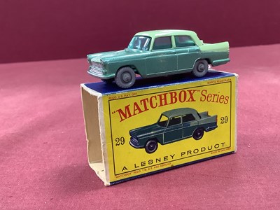 Lot 731 - Matchbox No 29 Austin A55 Cambridge, two-tone...