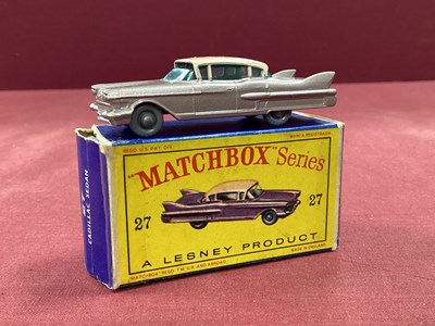 Lot 730 - Matchbox No 27 Cadillac Sedan, metallic lilac...