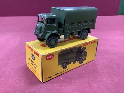 Lot 748 - Dinky Toys Number 623 Army Covered Wagon,...