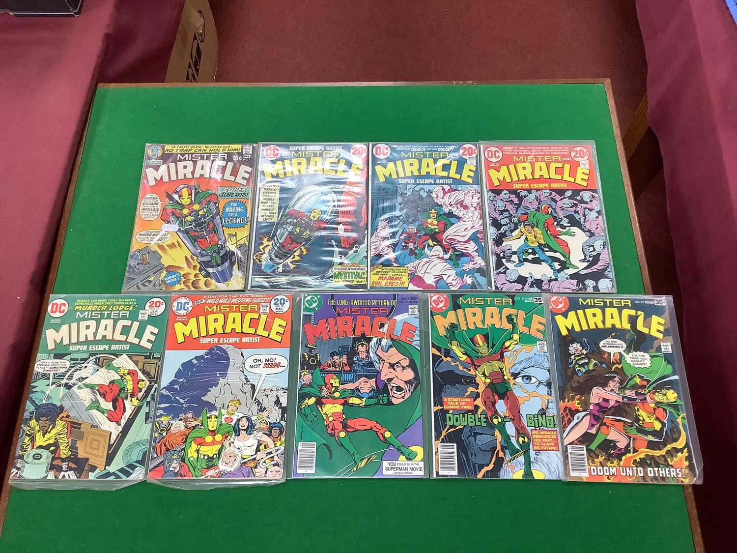 Lot 590 - DC Comics - Nine Mister Miracle Comics...