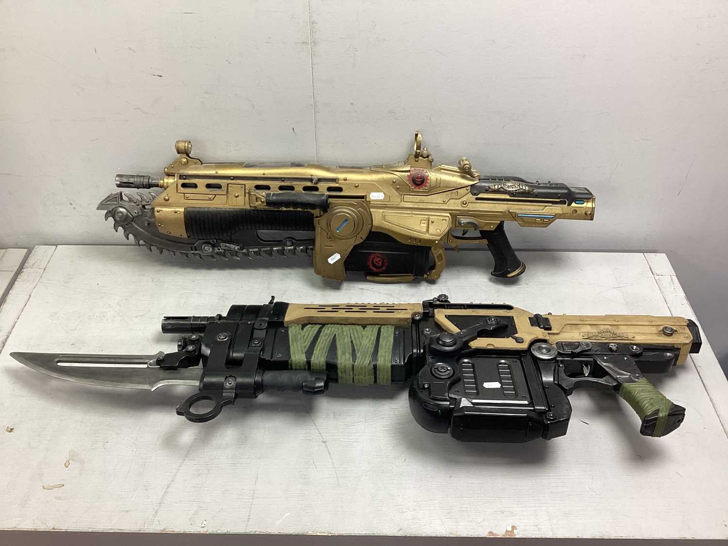 Lot 345 - Two Plastic Nerf Guns including NECA Gears of...