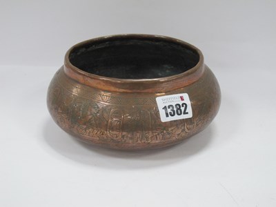 Lot 1382 - Copper Bowl of Circular Form, the body...