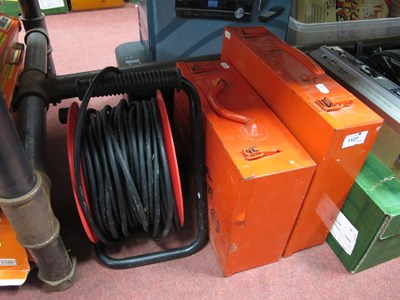 Lot 1127 - Bosch Jigsaw, Bosch angle grinder, cased...