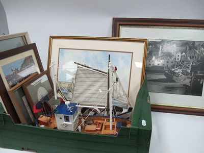 Lot 1002 - Model Fishing Boat, model yacht, photos of...