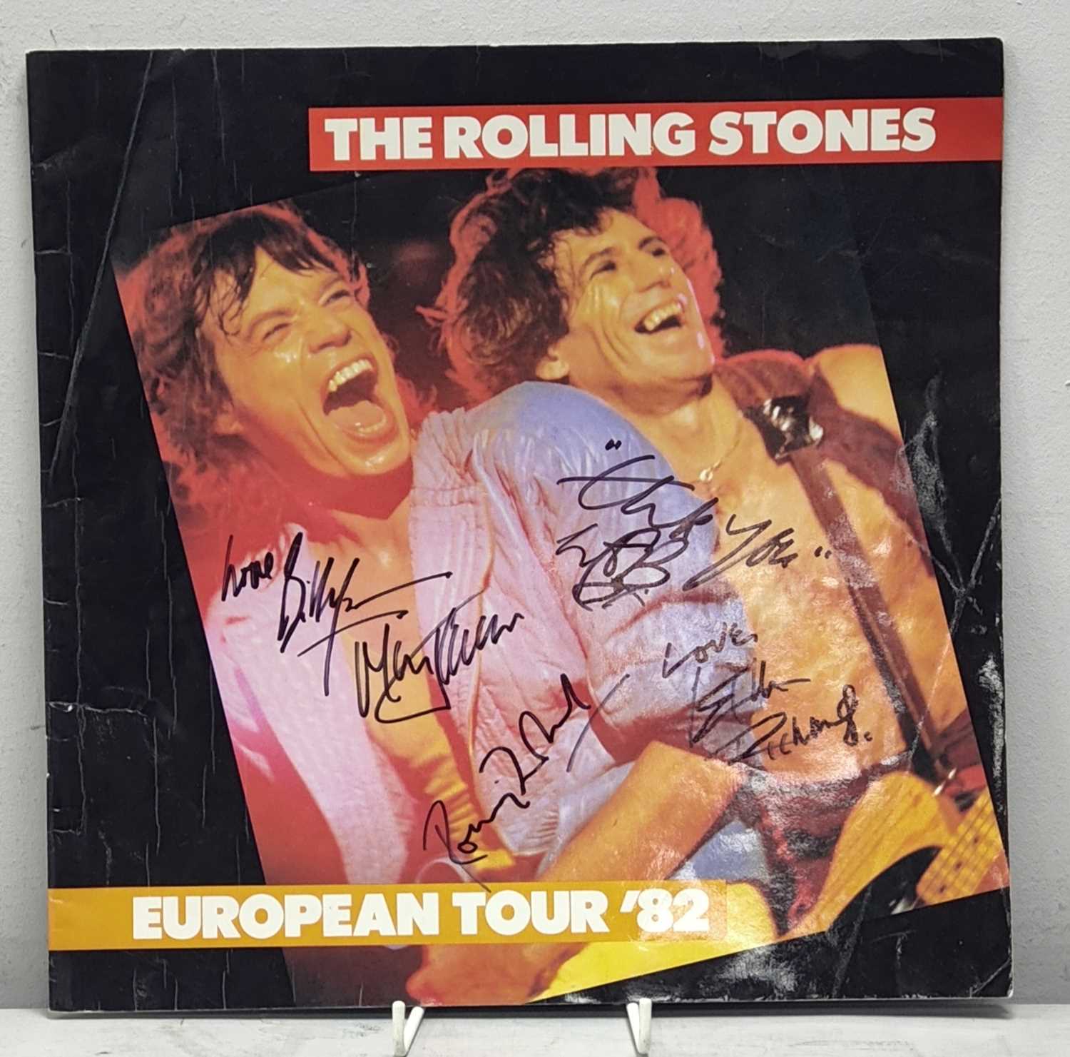 Lot 544 - Rolling Stones Signed 1982 European Tour...