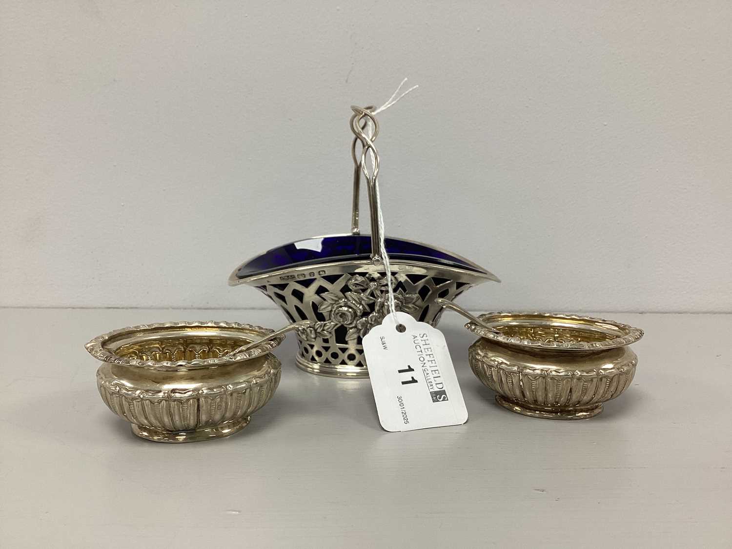 Lot 11 - A Victorian Hallmarked Silver Swing Handled...