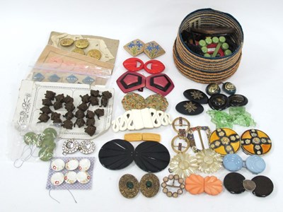 Lot 1367 - Vintage Belt Clasps, Buckles and Sets of...