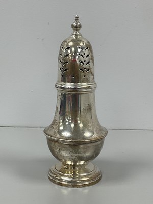 Lot 3A - A Hallmarked Silver Sugar Caster, Docker &...