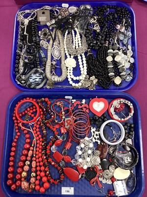 Lot 196 - An Assortment of Costume Jewellery, in hues of...