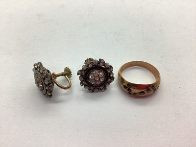 Lot 61A - An Edwardian 9ct Gold Stone Set Ring, Chester...