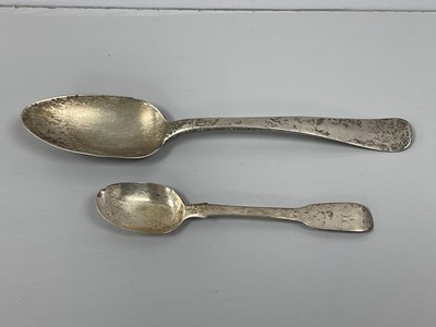 Lot 19 - A Hallmarked Silver Serving Spoon, (right...