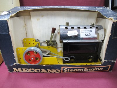 Lot 549 - A Meccano (Mamod SP3) Steam Engine, with...