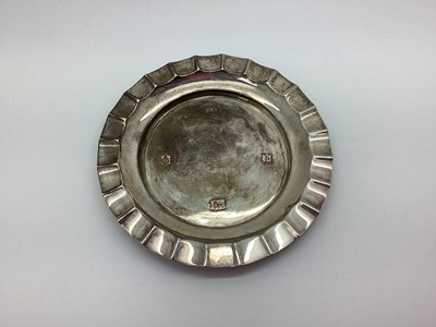 Lot 394 - A Hallmarked Silver Dish / Ashtray, of...