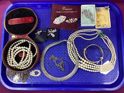 Lot 188 - Vintage and Later Costume Jewellery, including...