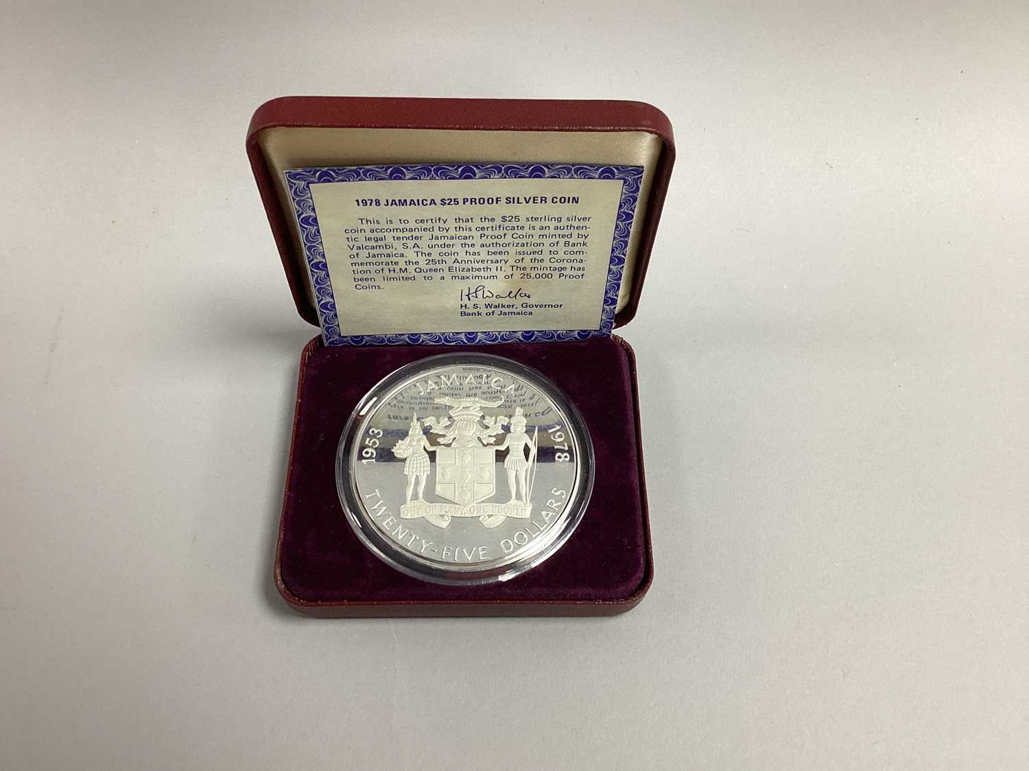 Lot 121 - 1978 Jamaica Silver Proof $25 Coin, 25th...