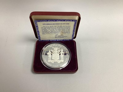 Lot 121 - 1978 Jamaica Silver Proof $25 Coin, 25th...