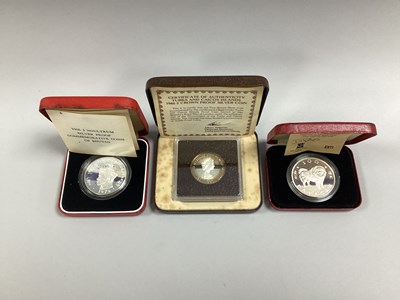 Lot 105 - Three Silver Proof World Coins, 1980 Turks and...