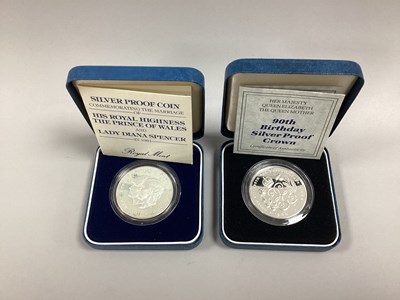 Lot 106 - Two Royal Mint Silver Proof Crowns, Queen...