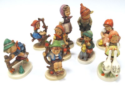 Lot 1225 - Nine c.1960's Hummel Figures, to include...