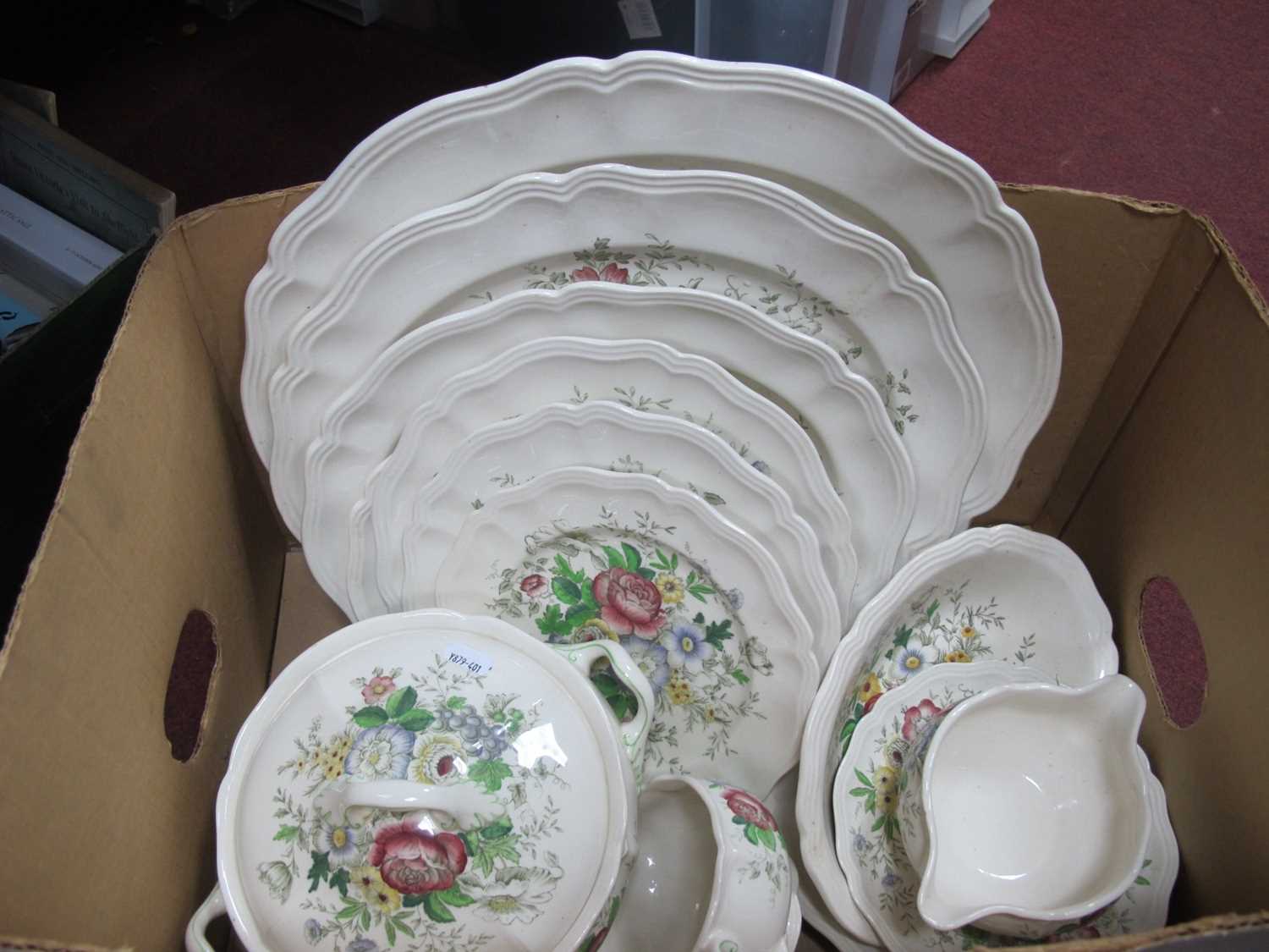 Lot 1038 - Royal Doulton 'Malvern' pattern part dinner...