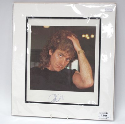 Lot 1349 - Led Zeppelin - Robert Plant autograph, blue...