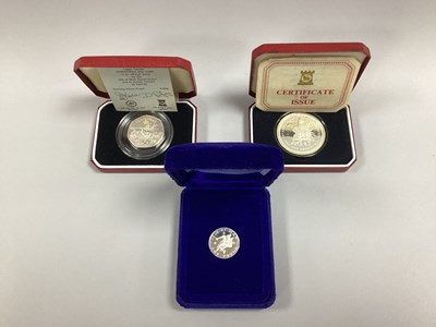 Lot 107 - Three Isle Of Man Silver Proof Coins, includes...