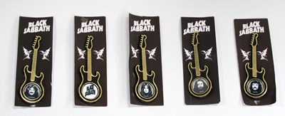 Lot 1305 - Black Sabbath Guitar Brooches, featuring...