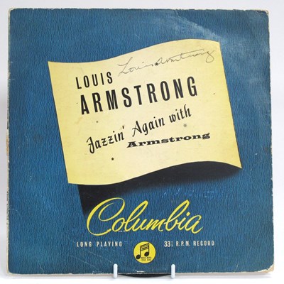 Lot 1314 - Louis Armstrong Autograph, black ink signed...